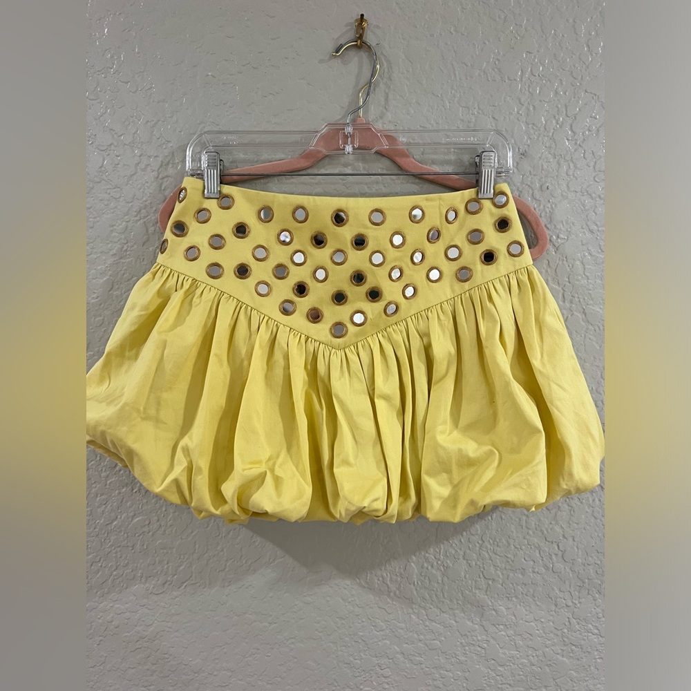 ALEXIS ZINN SKIRT- YELLOW